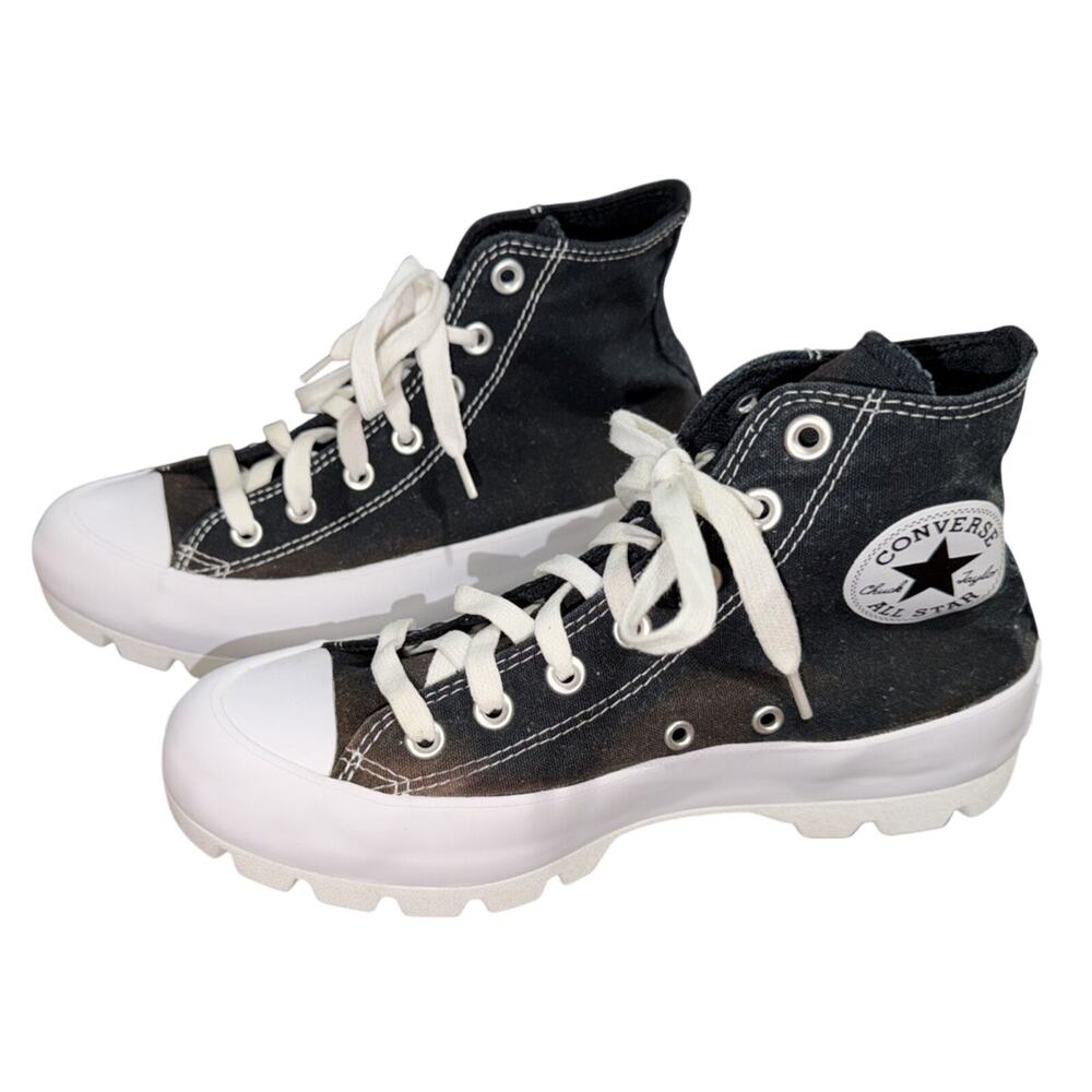 Converse Chuck Taylor Lugged Platform High Tops Women 8 Black 565901C